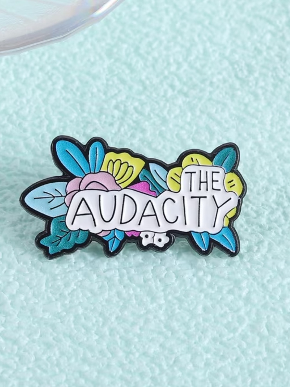 The Audacity Floral Enamel Pin - Pastel Multicolor